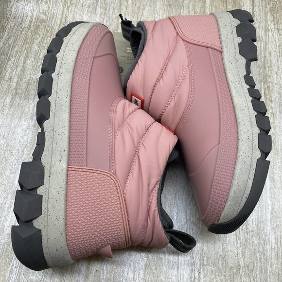 NEW Hunter Original Insulated Snow Ankle Boots Quartz Pink Size 7 - Picture 7 of 13